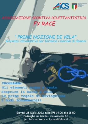 W LA VELA CON FY RACE 28 LUGLIO 2022 A PADENGHE DEL GARDA - AICS Bergamo